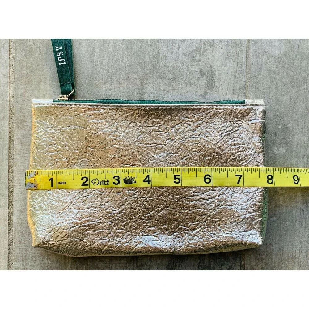 Silver Makeup Case Pouch Travel Wallet Clutch NEW Bag Toiletries Cosmetics